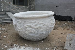 Ancient stone carving aquarium, Ancient stone carving flowerpot YG502