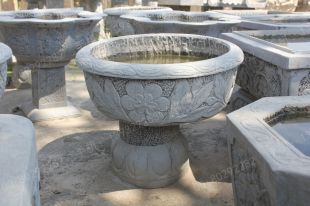 Ancient stone carving aquarium, Ancient stone carving flowerpot YG512