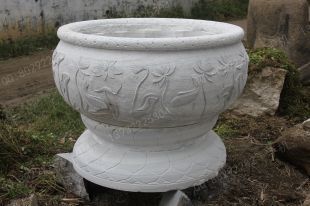 Ancient stone carving aquarium, Ancient stone carving flowerpot YG523