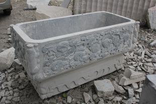 Ancient stone carving aquarium, Ancient stone carving flowerpot YG526