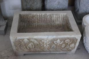 Ancient stone carving aquarium, Ancient stone carving flowerpot YG527