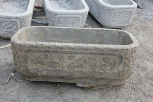 Ancient stone carving aquarium, Ancient stone carving flowerpot YG540