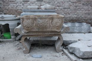Ancient stone carving aquarium, Ancient stone carving flowerpot YG546