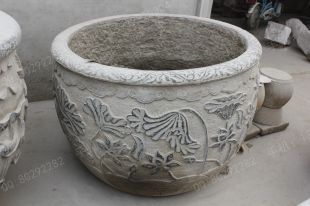 Ancient stone carving aquarium, Ancient stone carving flowerpot YG557