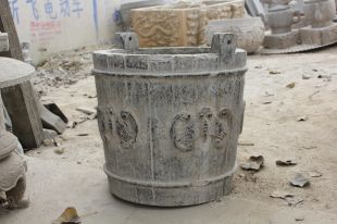 Ancient stone carving aquarium, Ancient stone carving flowerpot YG559