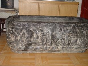 Ancient stone carving aquarium, Ancient stone carving flowerpot YG567