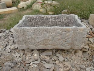 Ancient stone carving aquarium, Ancient stone carving flowerpot YG569