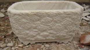 Ancient stone carving aquarium, Ancient stone carving flowerpot YG572