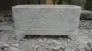 Ancient stone carving aquarium, Ancient stone carving flowerpot YG573