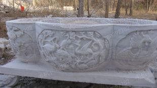 Ancient stone carving aquarium, Ancient stone carving flowerpot YG580