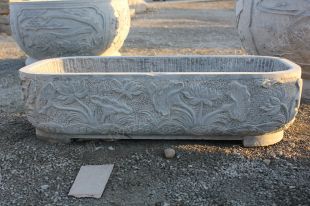 Ancient stone carving aquarium, Ancient stone carving flowerpot YG583