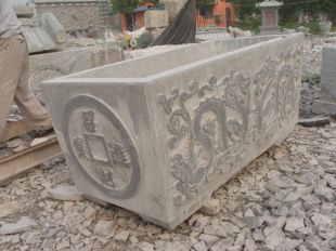 Ancient stone carving aquarium, Ancient stone carving flowerpot YG594