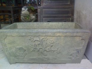 Ancient stone carving aquarium, Ancient stone carving flowerpot YG595