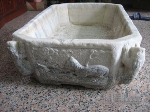 Ancient stone carving aquarium, Ancient stone carving flowerpot YG598