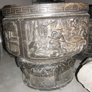 Ancient stone carving aquarium, Ancient stone carving flowerpot YG600