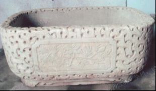 Ancient stone carving aquarium, Ancient stone carving flowerpot YG605
