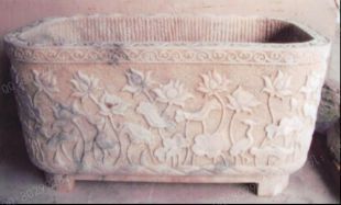 Ancient stone carving aquarium, Ancient stone carving flowerpot YG607