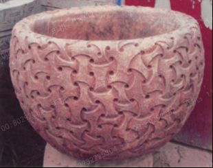 Ancient stone carving aquarium, Ancient stone carving flowerpot YG609