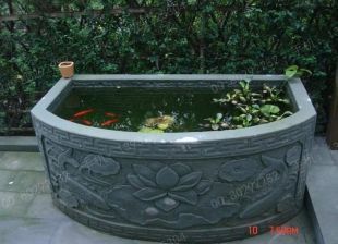 Ancient stone carving aquarium, Ancient stone carving flowerpot YG611