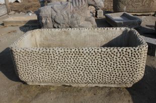 Ancient stone carving aquarium, Ancient stone carving flowerpot YG614