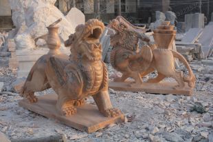 Animal stone carving , Animal sculpture ,stone hikyuu sculpture - PX015