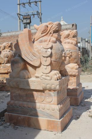 Animal stone carving , Animal sculpture ,stone hikyuu sculpture - PX029