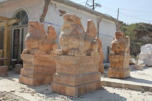 Animal stone carving , Animal sculpture ,stone hikyuu sculpture - PX030