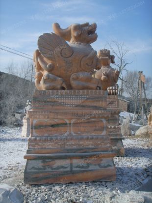 Animal stone carving , Animal sculpture ,stone hikyuu sculpture - PX035