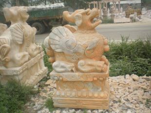 Animal stone carving , Animal sculpture ,stone hikyuu sculpture - PX044