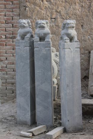曲阳仿古拴马桩 石雕拴马桩 石狮子拴马桩 拴马桩图片 拴马桩价格 西安拴马桩-SMZ130