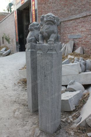 曲阳仿古拴马桩 石雕拴马桩 石狮子拴马桩 拴马桩图片 拴马桩价格 西安拴马桩-SMZ133