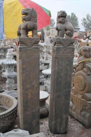 曲阳仿古拴马桩 石雕拴马桩 石狮子拴马桩 拴马桩图片 拴马桩价格 西安拴马桩-SMZ136