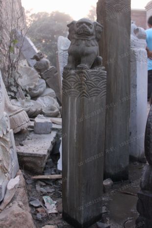 曲阳仿古拴马桩 石雕拴马桩 石狮子拴马桩 拴马桩图片 拴马桩价格 西安拴马桩-SMZ137