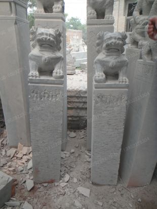 曲阳仿古拴马桩 石雕拴马桩 石狮子拴马桩 拴马桩图片 拴马桩价格 西安拴马桩-SMZ148