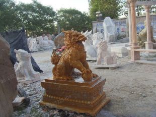 Animal stone carving , Animal sculpture ,stone Kylin - QL013