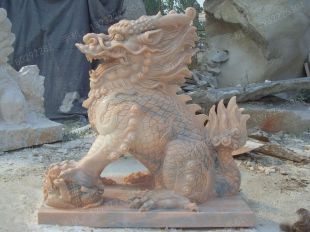Animal stone carving , Animal sculpture ,stone Kylin - QL015