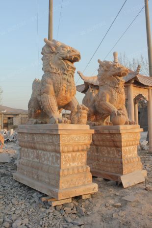 Animal stone carving , Animal sculpture ,stone Kylin - QL118