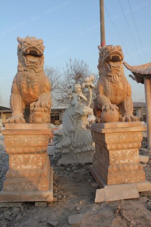 Animal stone carving , Animal sculpture ,stone Kylin - QL119