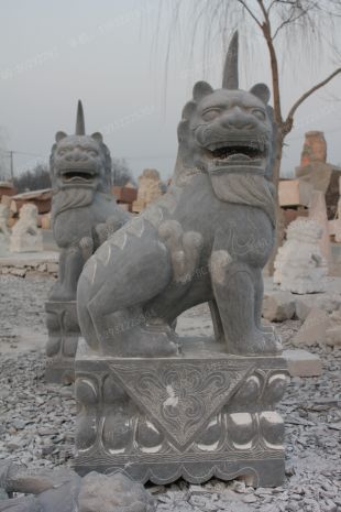 Animal stone carving , Animal sculpture ,stone Kylin - QL120