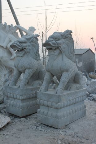 Animal stone carving , Animal sculpture ,stone Kylin - QL121
