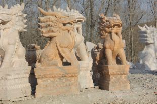 Animal stone carving , Animal sculpture ,stone Kylin - QL123