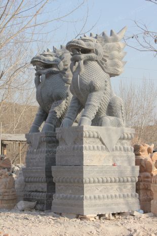 Animal stone carving , Animal sculpture ,stone Kylin - QL124