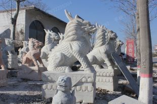 Animal stone carving , Animal sculpture ,stone Kylin - QL126