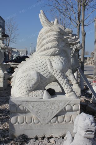 Animal stone carving , Animal sculpture ,stone Kylin - QL127