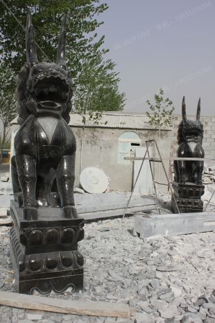 Animal stone carving , Animal sculpture ,stone Kylin - QL136