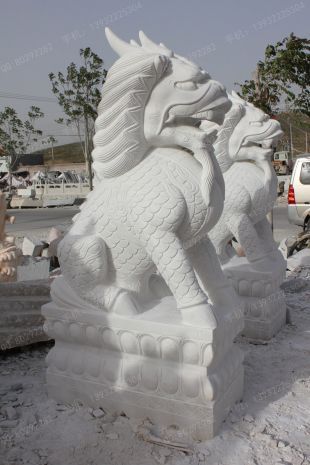 Animal stone carving , Animal sculpture ,stone Kylin - QL143