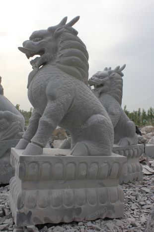 Animal stone carving , Animal sculpture ,stone Kylin - QL149