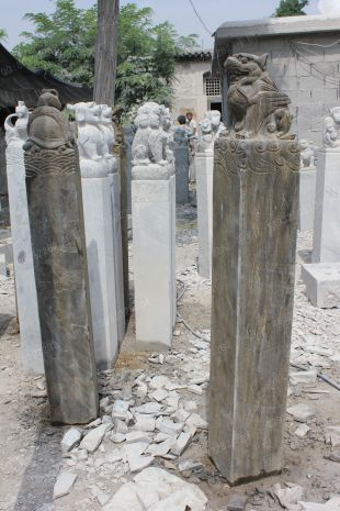 曲阳仿古拴马桩 石雕拴马桩 四方神拴马桩 青龙白虎朱雀玄武拴马桩 拴马桩图片 拴马桩价格-SMZ190