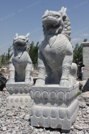 Animal stone carving , Animal sculpture ,stone Kylin - QL151