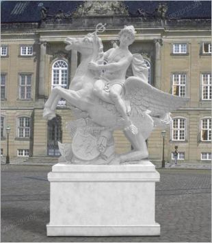 animal horse sculpture, stone animal sculpture, marble animal horse sculpture -DW001